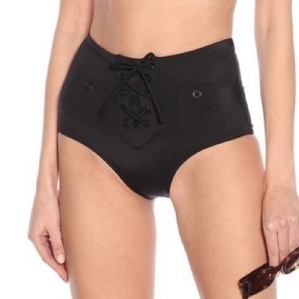 SOLID & STRIPED The Penny high-rise bikini bottoms